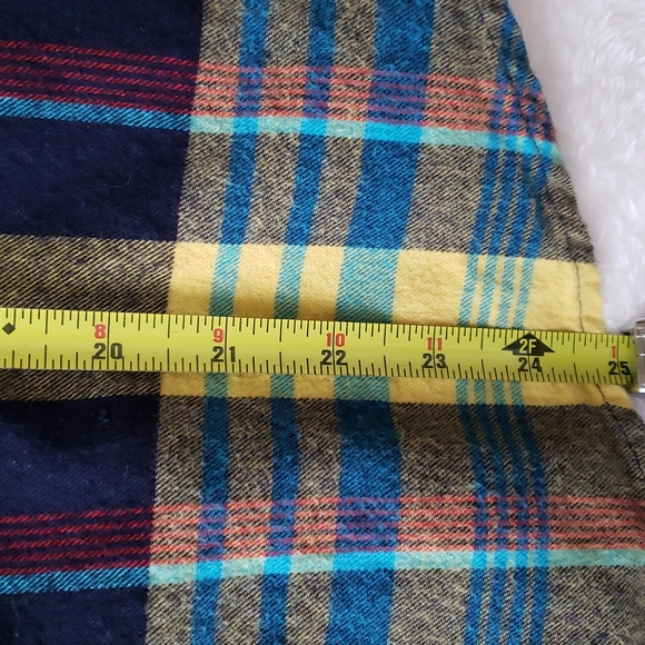 DEMIX flannel button down shirt Size M - Picture 4 of 6